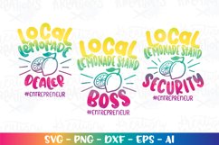 Summer svg Local Lemonade Dealer svg Lemon Stand cute Product Image 1