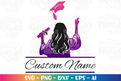 Graduation girl svg Graduate End of school year Product Image 1