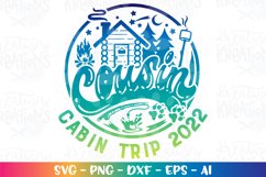 Camping svg Cousin Cabin Trip Vacation S&#039;mores Campfire Product Image 1