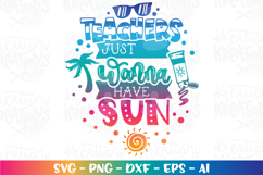 Teacher SVG Teachers just wanna have Sun beach vacation Product Image 1