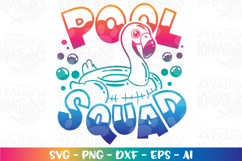 Summer svg Pool squad flamingo inflatable floatie flamingo Product Image 1
