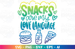 Boys and Girls svg Snacks are my love language pizza Product Image 1