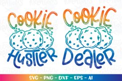 Baking svg Cookie Dealer Cookie Hustler matching shirts Product Image 1