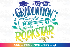 Graduation svg Graduation Rockstar guitar end of school year Product Image 1