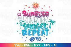 Summer svg sunrise sunburn clipart Product Image 1