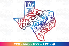 4th of July svg Texas state Map USA patriotic Product Image 1