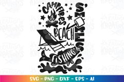Camping svg Campfires S'mores Fishing Beach Product Image 1