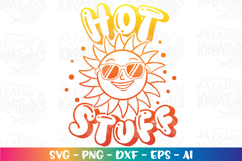 Summer svg Hot Stuff Sunshine Sun sunglasses Beach kids pun Product Image 1