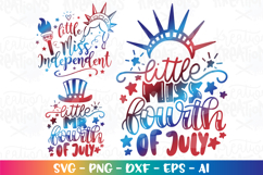 4th of July svg Little Miss Mr Fourth of July Independent Product Image 1