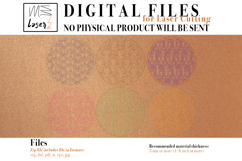 Art Decò Coasters 3 Vector File for Laser Cut - 6 Variations Product Image 2