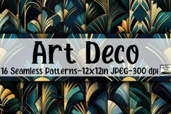 Art Deco Digital Papers - Seamless Patterns Product Image 1