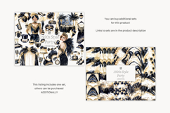 GlamArtZhanna, Black and Gold paper, 1920s Party paper, 1920s Party pattern, flapper paper, flapper pattern, Flapper Invitation, art deco paper, art deco pattern, art deco background, Roaring 20s paper, Roaring 20s pattern, Great Gatsby paper, Gatsby patt