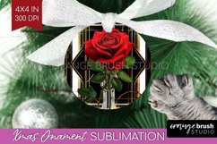 Vintage Flowers Ornament PNG - Art Deco PNG Sublimation Product Image 1