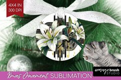 Vintage Flowers Ornament PNG - Art Deco PNG Sublimation Product Image 1
