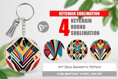 Keychain Art Deco Pattern Product Image 1
