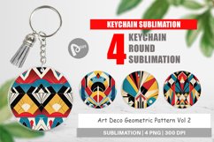 Keychain Art Deco Pattern Product Image 1
