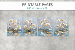 grunge floral printable pages Product Image 2