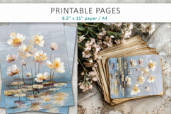 grunge floral printable pages Product Image 6