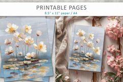 grunge floral printable pages Product Image 8