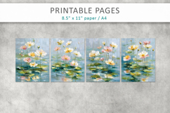 paint texture floral illustrations, junk journal Product Image 2