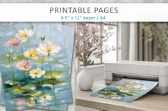 paint texture floral illustrations, junk journal Product Image 4