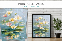 paint texture floral illustrations, junk journal Product Image 8