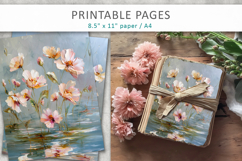 textured floral digital papers, craft papers Product Image 3