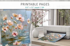 textured floral digital papers, craft papers Product Image 4