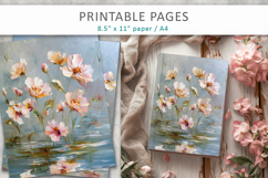 textured floral digital papers, craft papers Product Image 8