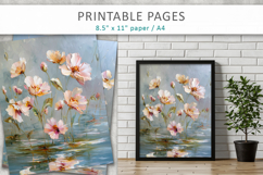 textured floral digital papers, craft papers Product Image 9