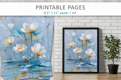 artistic junk journal pages, grunge floral printable pages Product Image 8