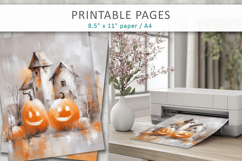 textured halloween paper, junk journal printable Product Image 3