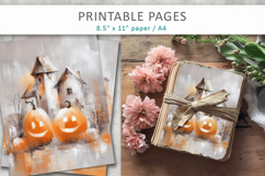 textured halloween paper, junk journal printable Product Image 4