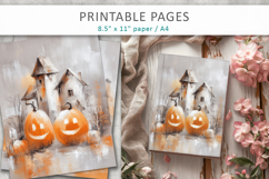 textured halloween paper, junk journal printable Product Image 6