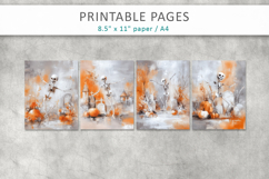 skeleton textured halloween paper, junk journal printable Product Image 2
