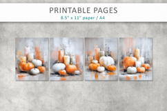 textured halloween scrapbook pages, junk journal printable Product Image 2