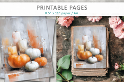 textured halloween scrapbook pages, junk journal printable Product Image 3