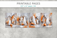 ghost and pumpkin textured halloween pages Product Image 2