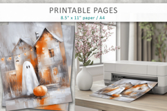 ghost and pumpkin textured halloween pages Product Image 3