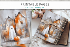 ghost and pumpkin textured halloween pages Product Image 4