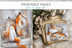 ghost and pumpkin textured halloween pages Product Image 5