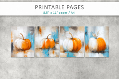 halloween pages, pumpkin art papers Product Image 2