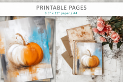 halloween pages, pumpkin art papers Product Image 6