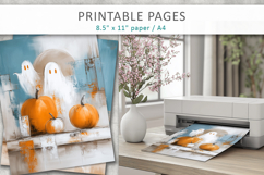 halloween paper, ghost pages Product Image 7