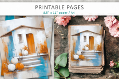 art halloween pages, autumn art papers Product Image 3