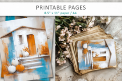 art halloween pages, autumn art papers Product Image 5