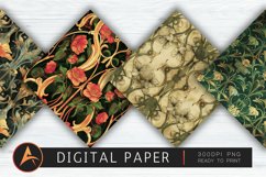 Art Nouveau Digital Paper Product Image 1