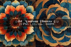 Art Nouveau Flowers Bundle of 12 - v.3 Product Image 4