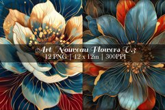 Art Nouveau Flowers Bundle of 12 - v.3 Product Image 5