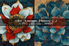 Art Nouveau Flowers Bundle of 12 - v.3 Product Image 7